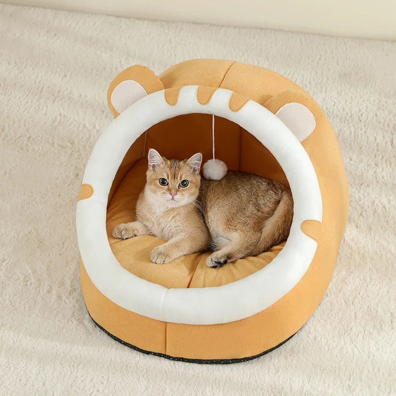 Panier douillet chaud pour chat