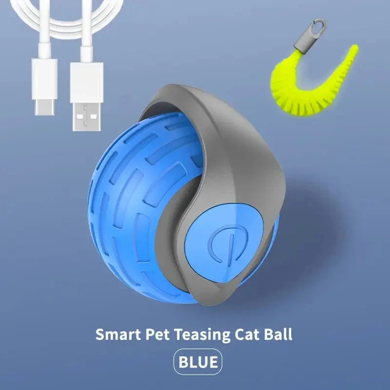 Balle interactive automatique rechargeable pour chat