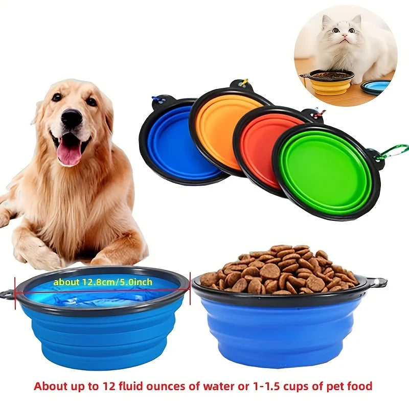 Gamelle pliable en silicone pour chien et chat