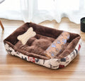 Panier carré chaud pour grand chien et chat