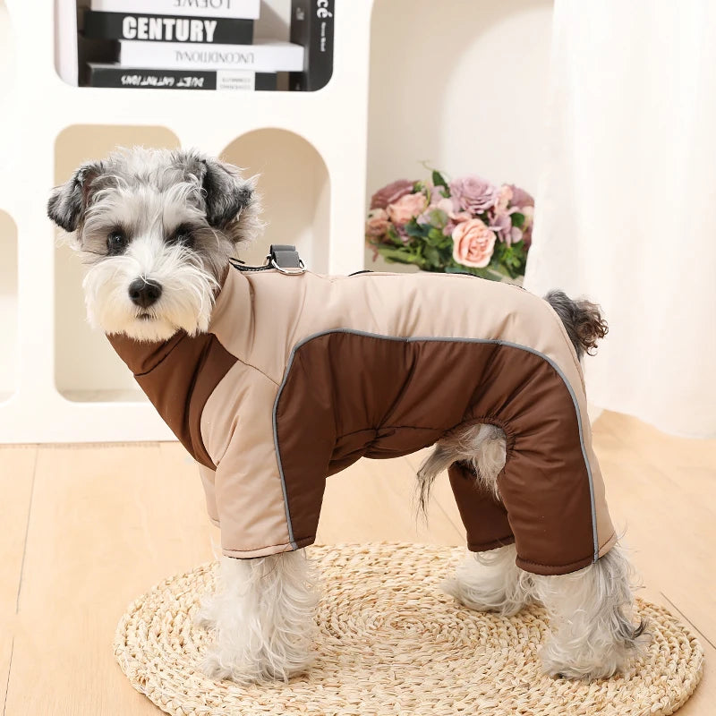 Combinaison chaude réfléchissante pour chien
