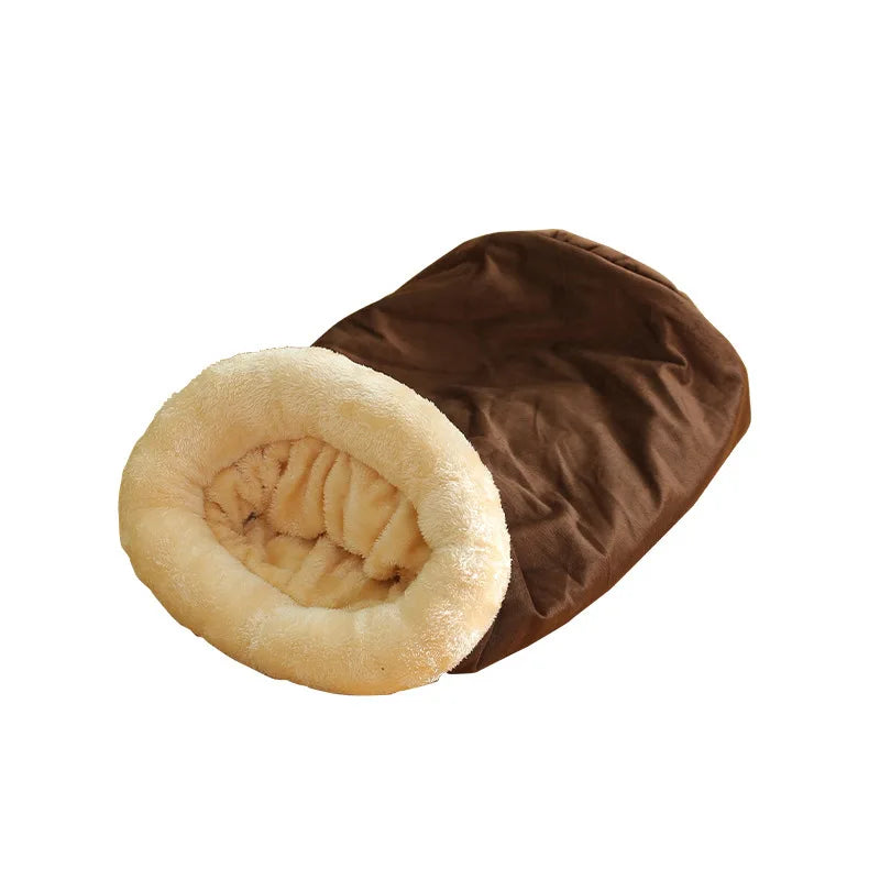 Sac de couchage chaud semi-fermé pour chat (modèle 2)