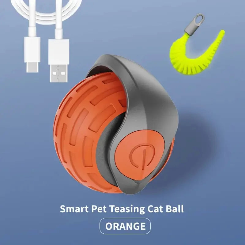 Balle interactive automatique rechargeable pour chat