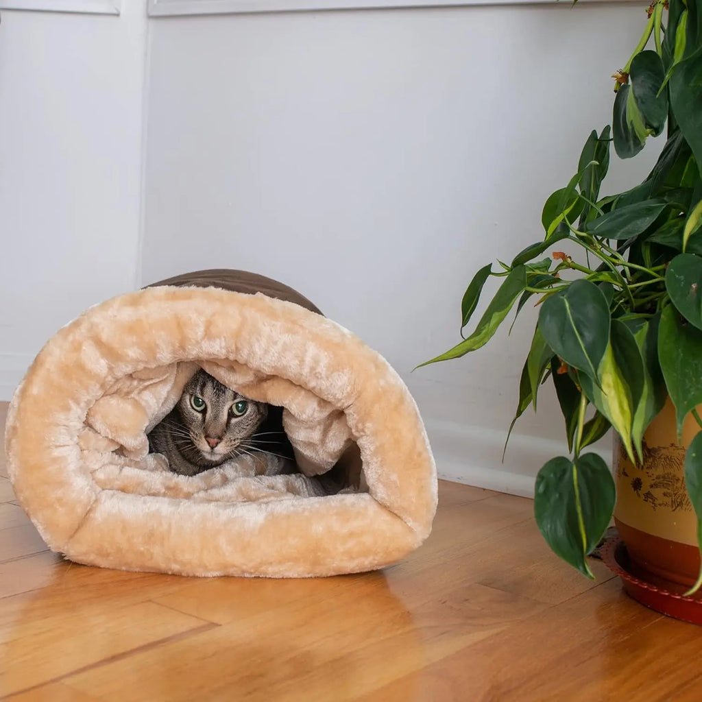 Sac de couchage chaud semi-fermé pour chat (modèle 2)