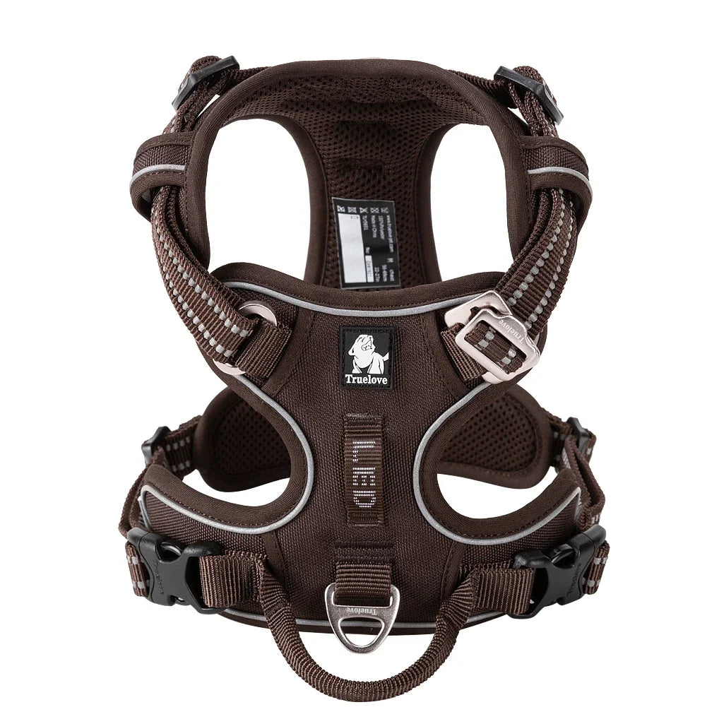 Harnais anti-traction réfléchissant pour chien