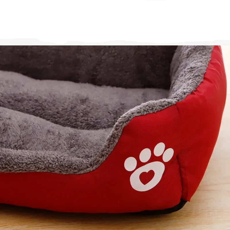 Panier carré chaud pour grand chien et chat