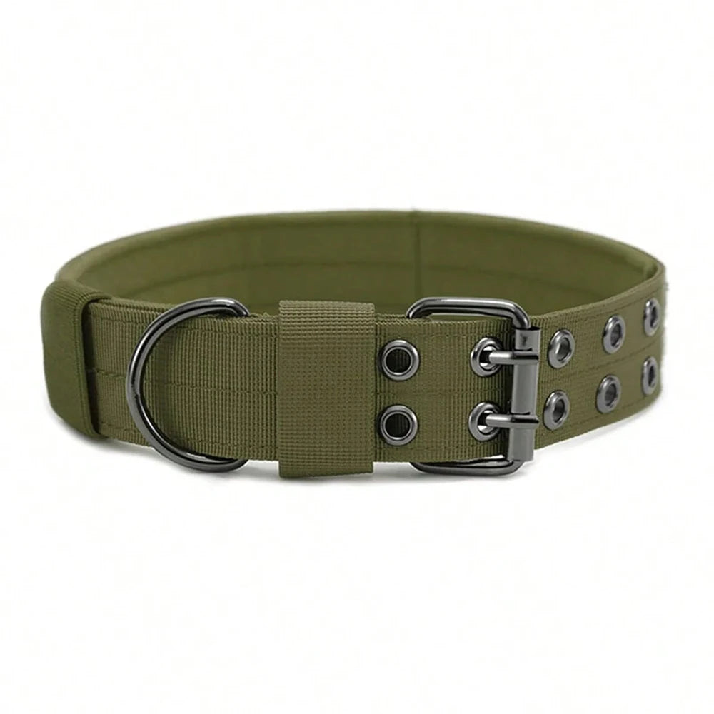 Collier tactique militaire réglable pour chien