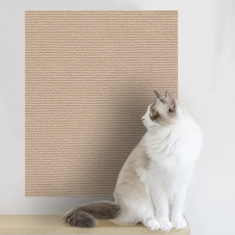 Tapis griffoir auto-adhésif découpable pour chat