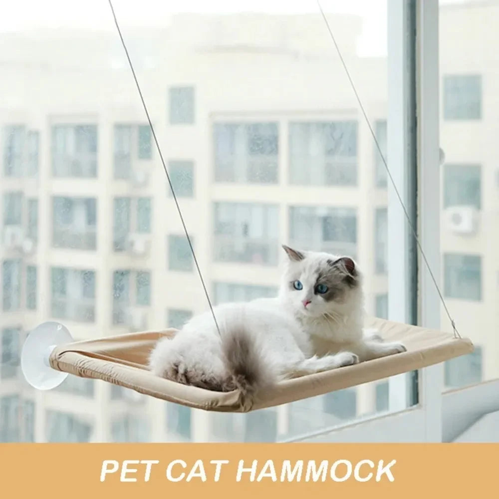 Hamac suspendu vitre pour chat
