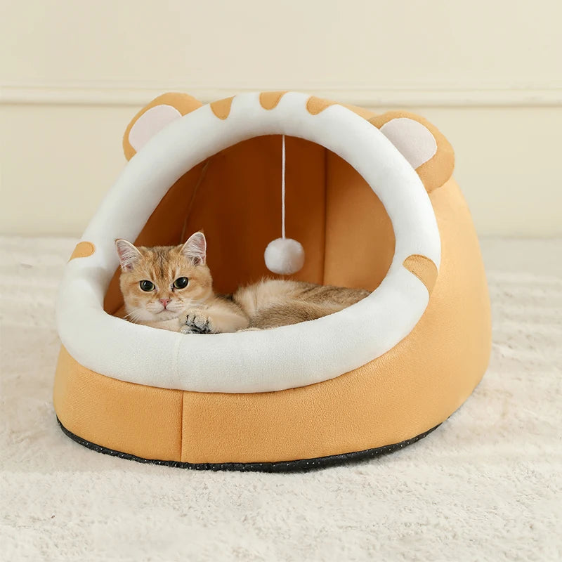 Panier douillet chaud pour chat