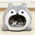 Panier cabane tout doux pour chat