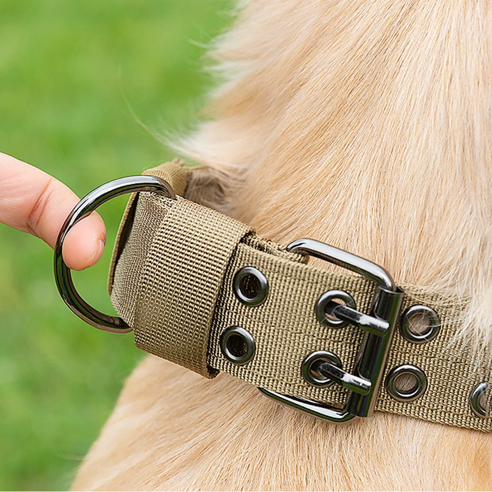 Collier tactique militaire réglable pour chien