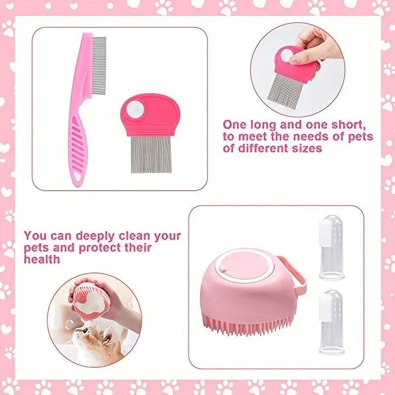 Kit de toilettage 8 pièces pour chat