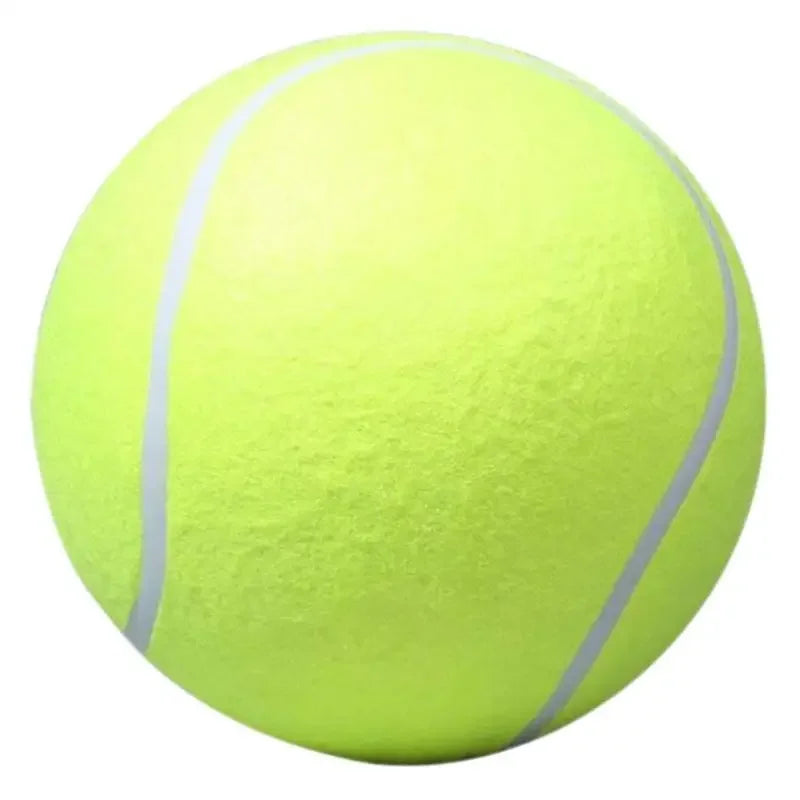 Balle tennis géante pour chien