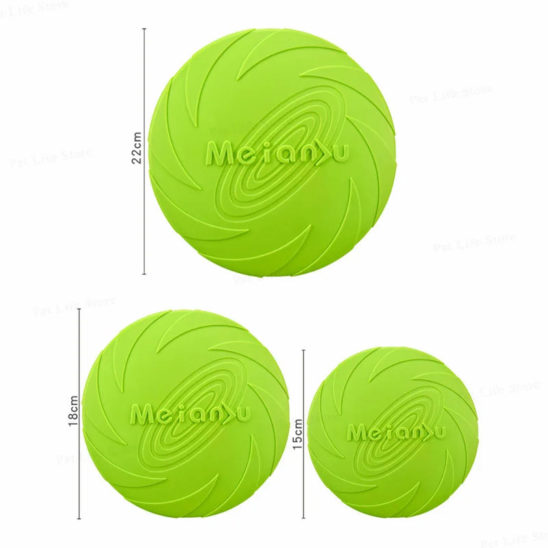 Frisbee flottant en caoutchouc pour chien