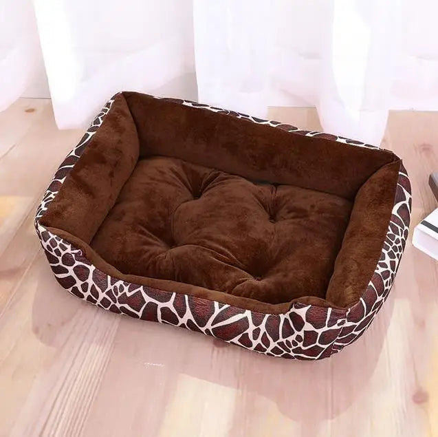 Panier carré chaud pour grand chien et chat