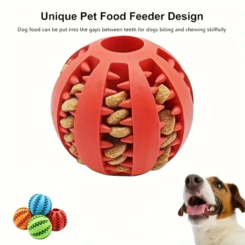 Balle à mâcher distributrice de friandises pour chien