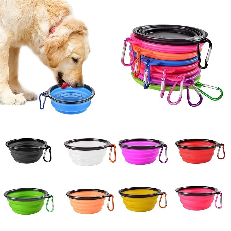 Gamelle pliable en silicone pour chien et chat