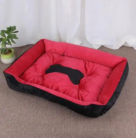 Panier carré chaud pour grand chien et chat