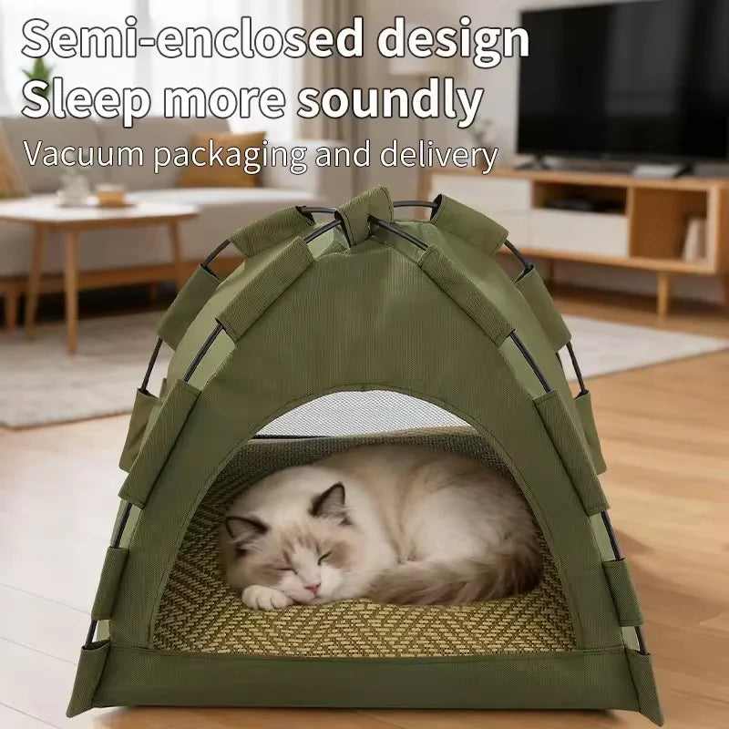 Tente pliable 4 saisons pour chat et petit chien