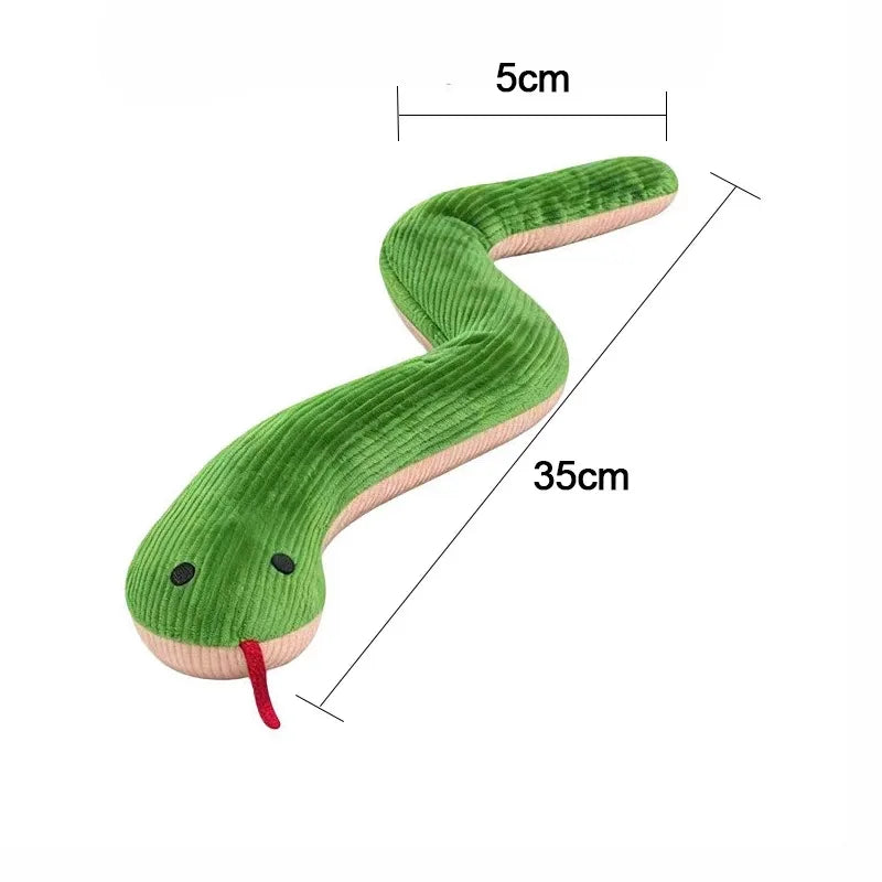 Jouet peluche serpent interactif 42cm pour chat