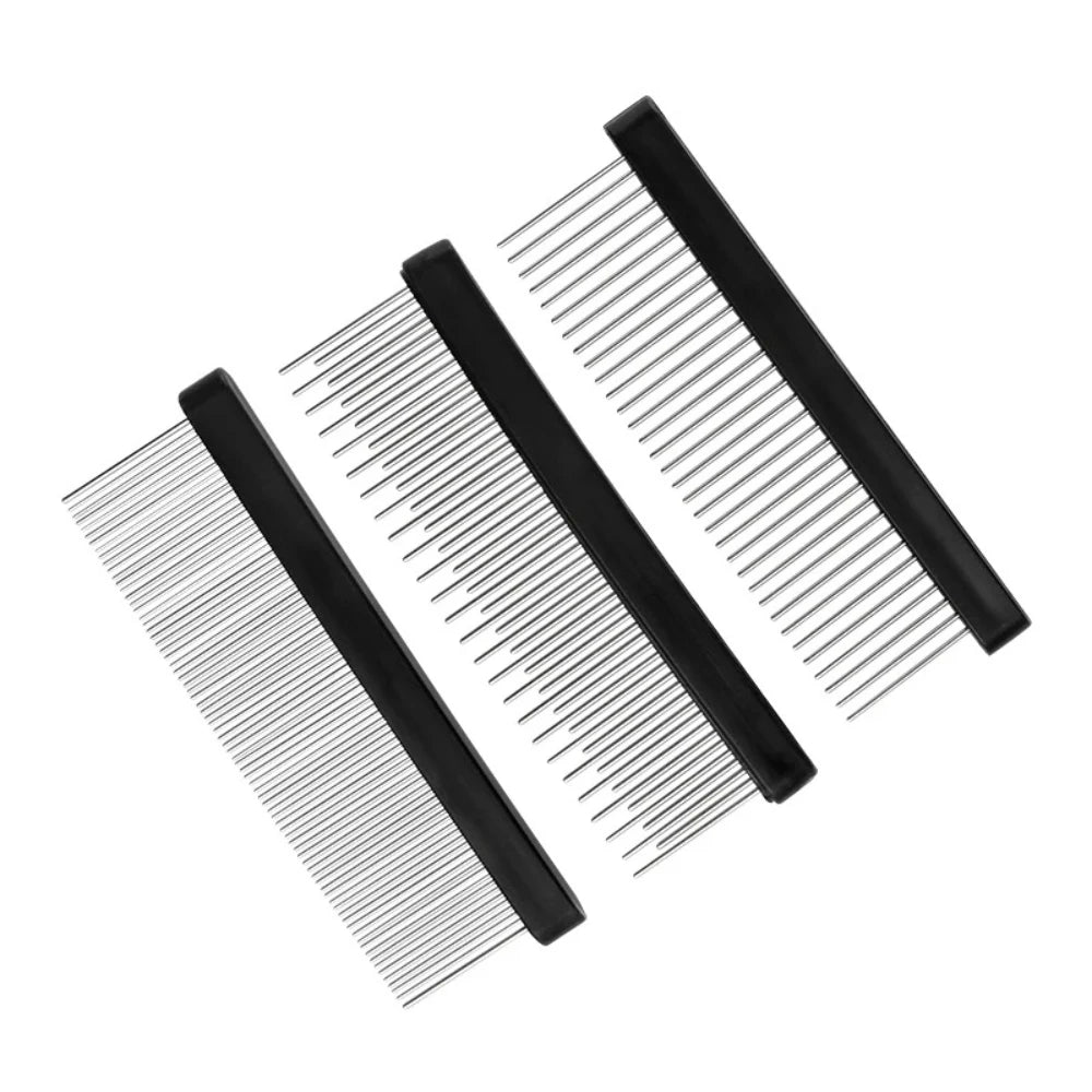 Lot de 3 brosses en inox pour chien et chat