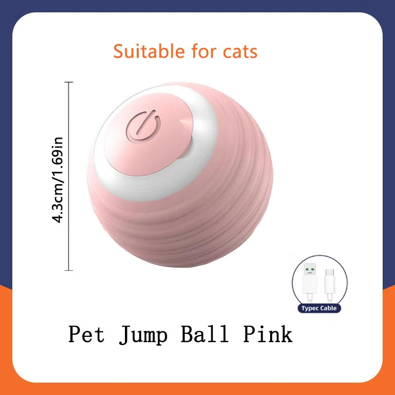 Balle interactive automatique rechargeable pour chat