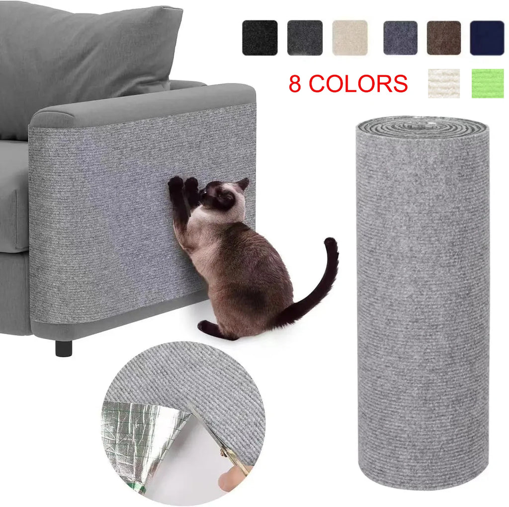 Tapis griffoir auto-adhésif découpable pour chat