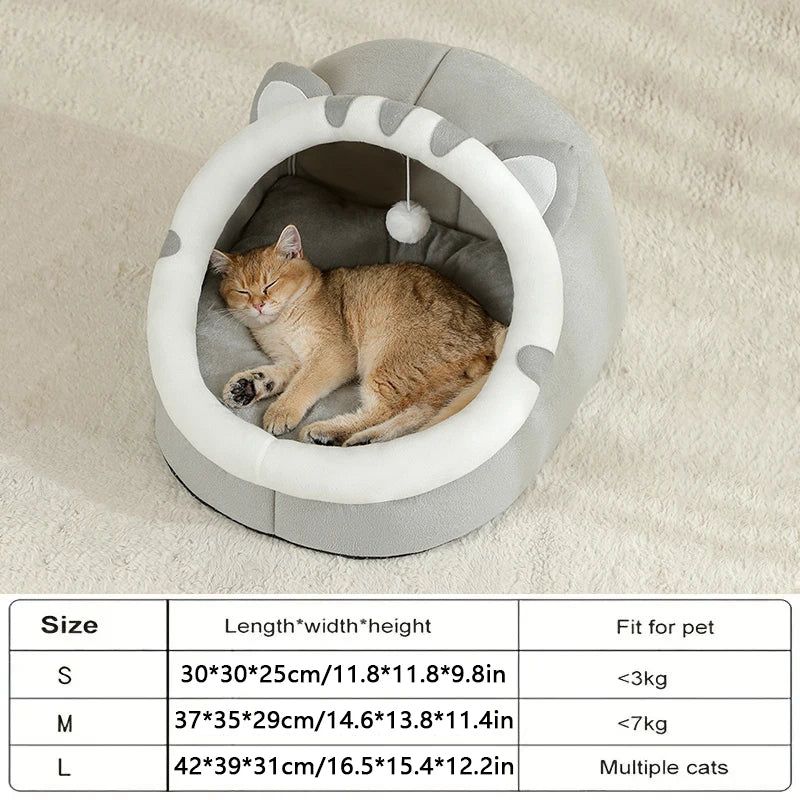 Panier douillet chaud pour chat