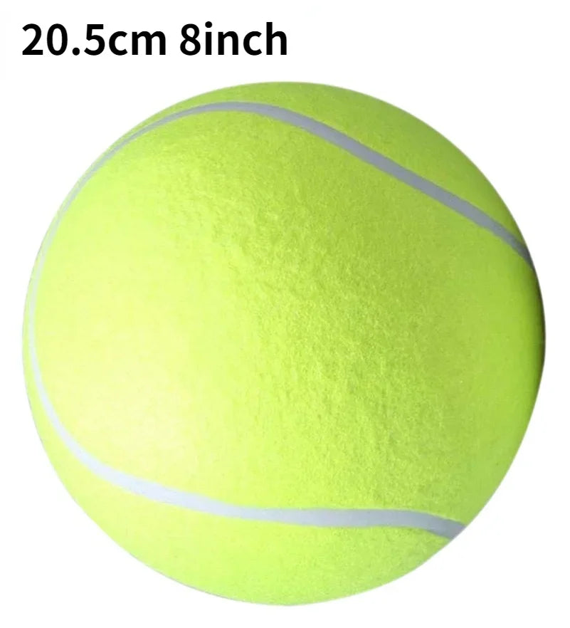 Balle tennis géante pour chien