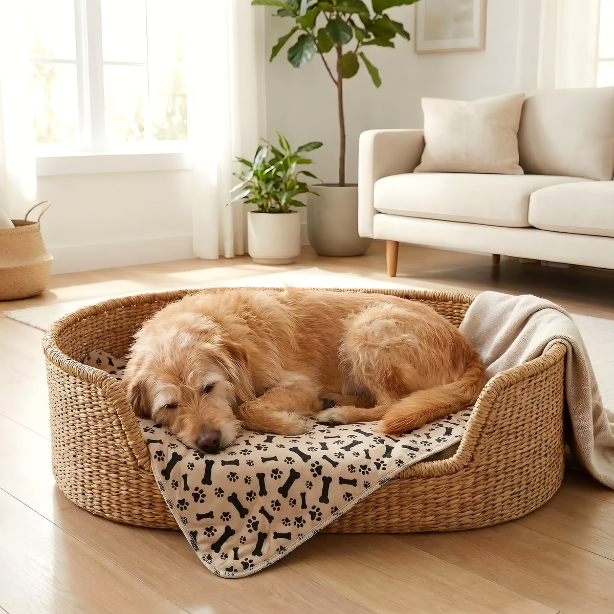 Alèse lavable 3 couches 40 x 60 cm pour chien