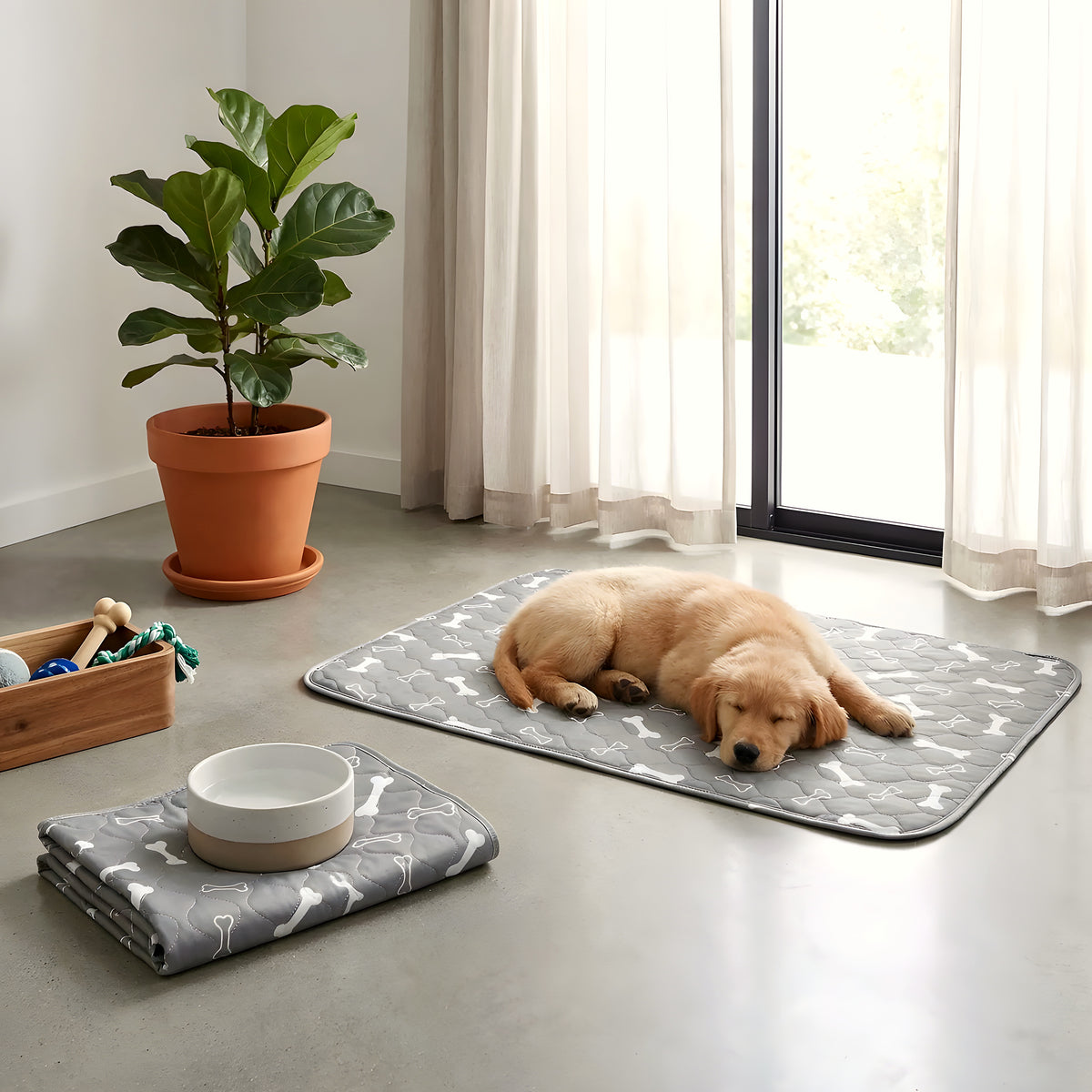 Alèse lavable 3 couches 40 x 60 cm pour chien