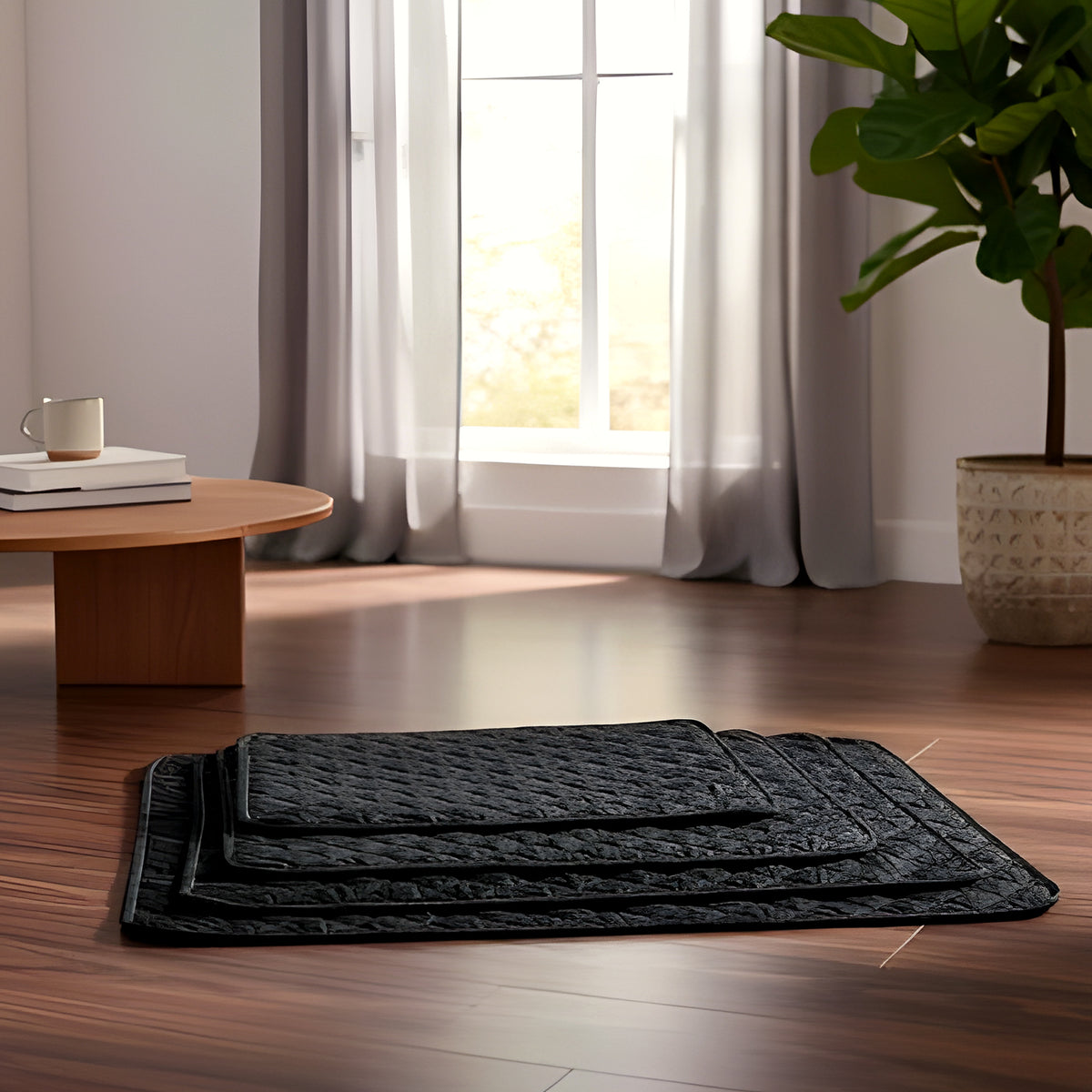 Alèses lavables 4 couches pour chien, lot de 2