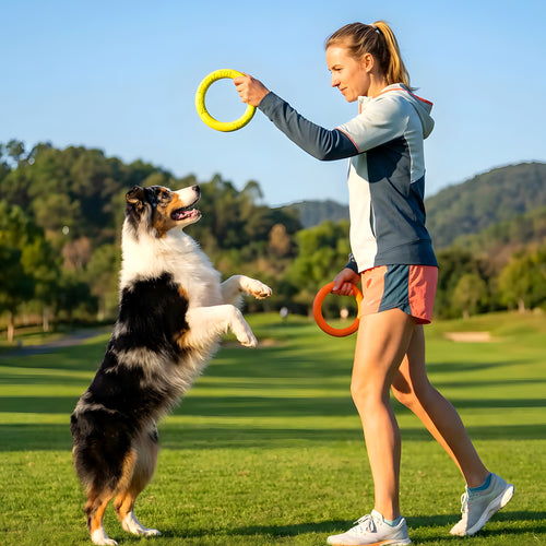 Anneau interactif en mousse EVA pour chien, 2 tailles