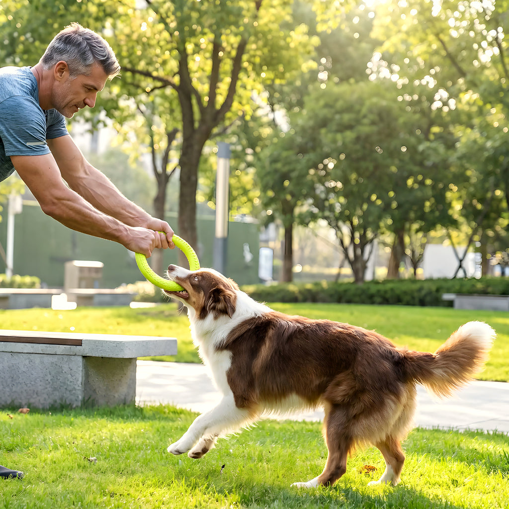 Anneau interactif en mousse EVA pour chien, 2 tailles