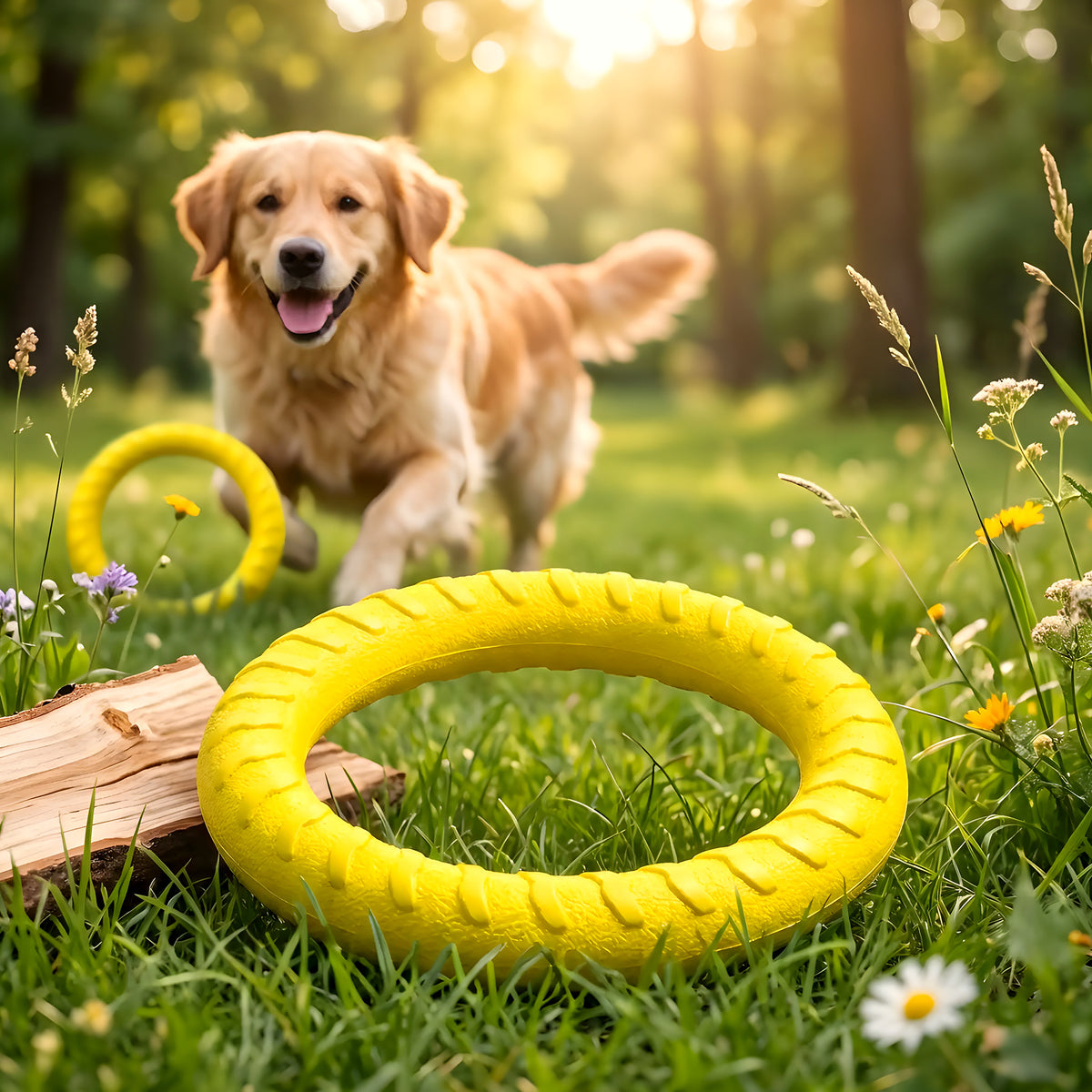 Anneau interactif en mousse EVA pour chien, 2 tailles