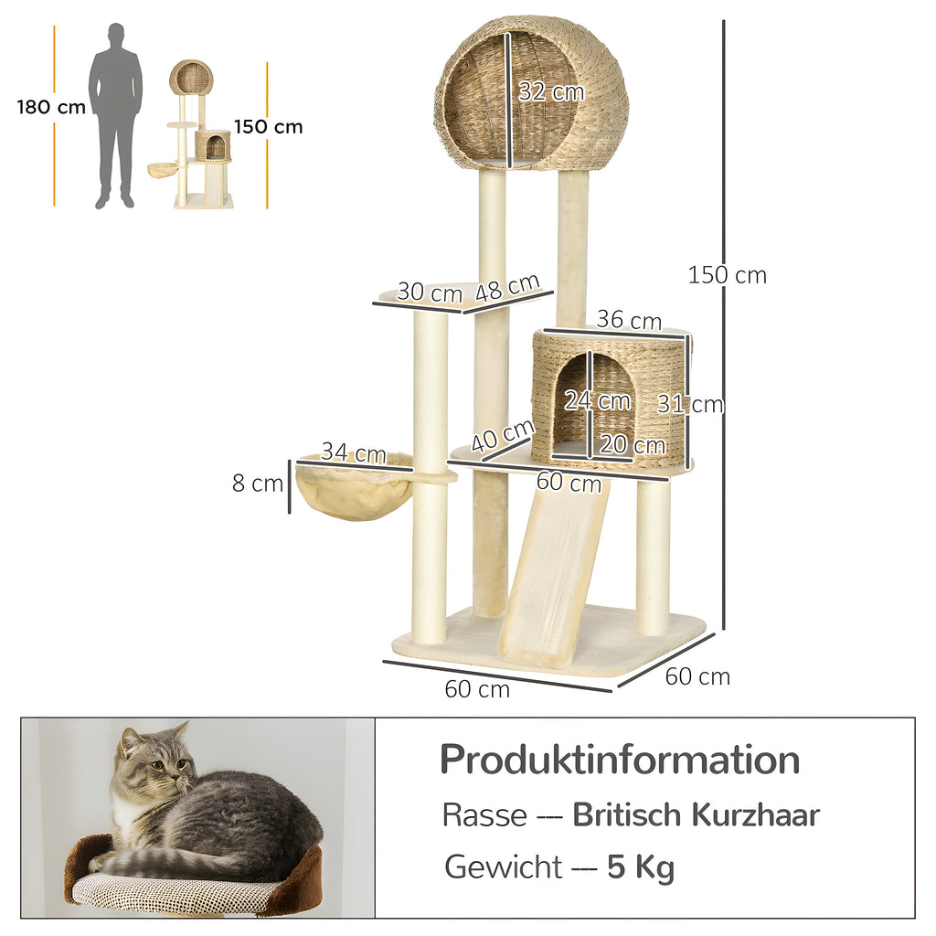 Arbre à chat 150 cm