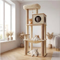 Arbre à chat beige 143 cm
