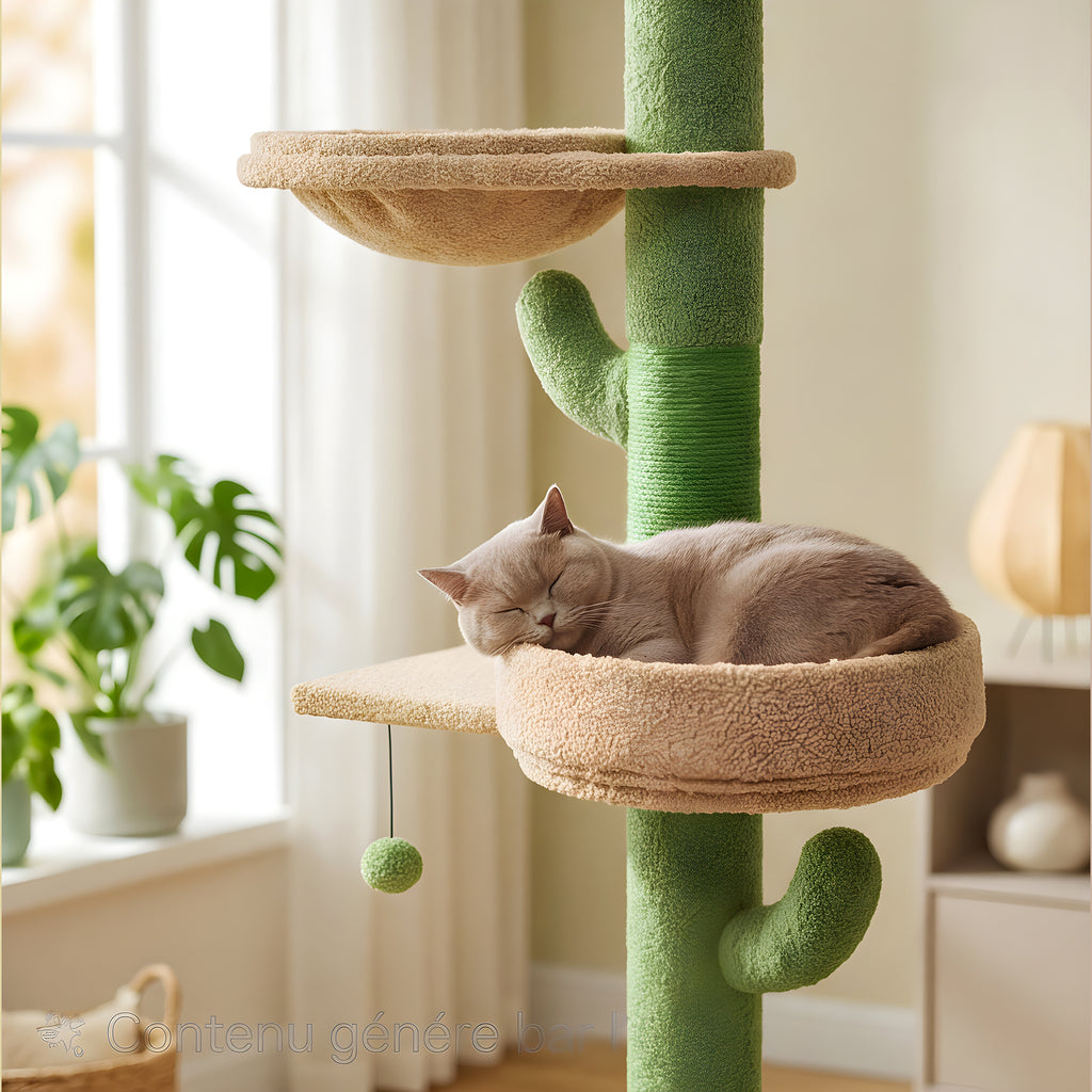 Arbre à chat cactus sol-plafond