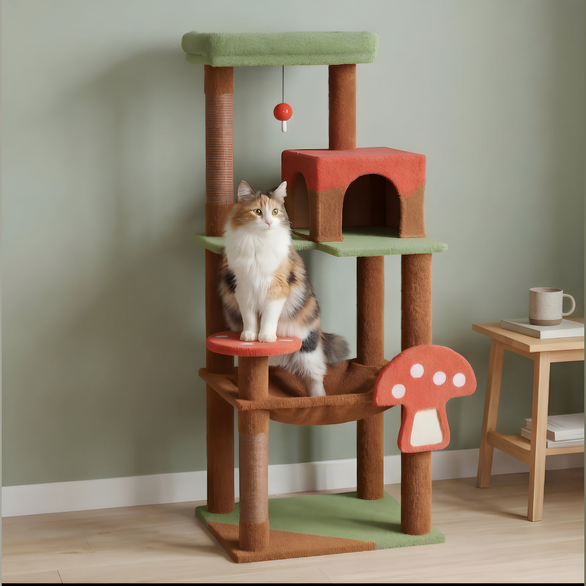Arbre à chat champignon 143 cm