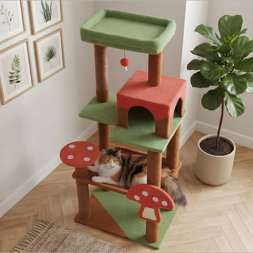 Arbre à chat champignon 143 cm
