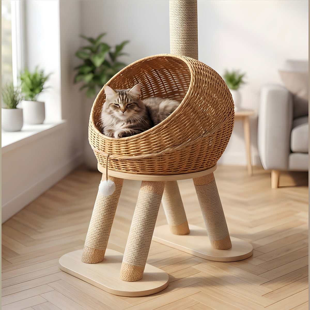 Arbre à chat dinosaure 116 cm