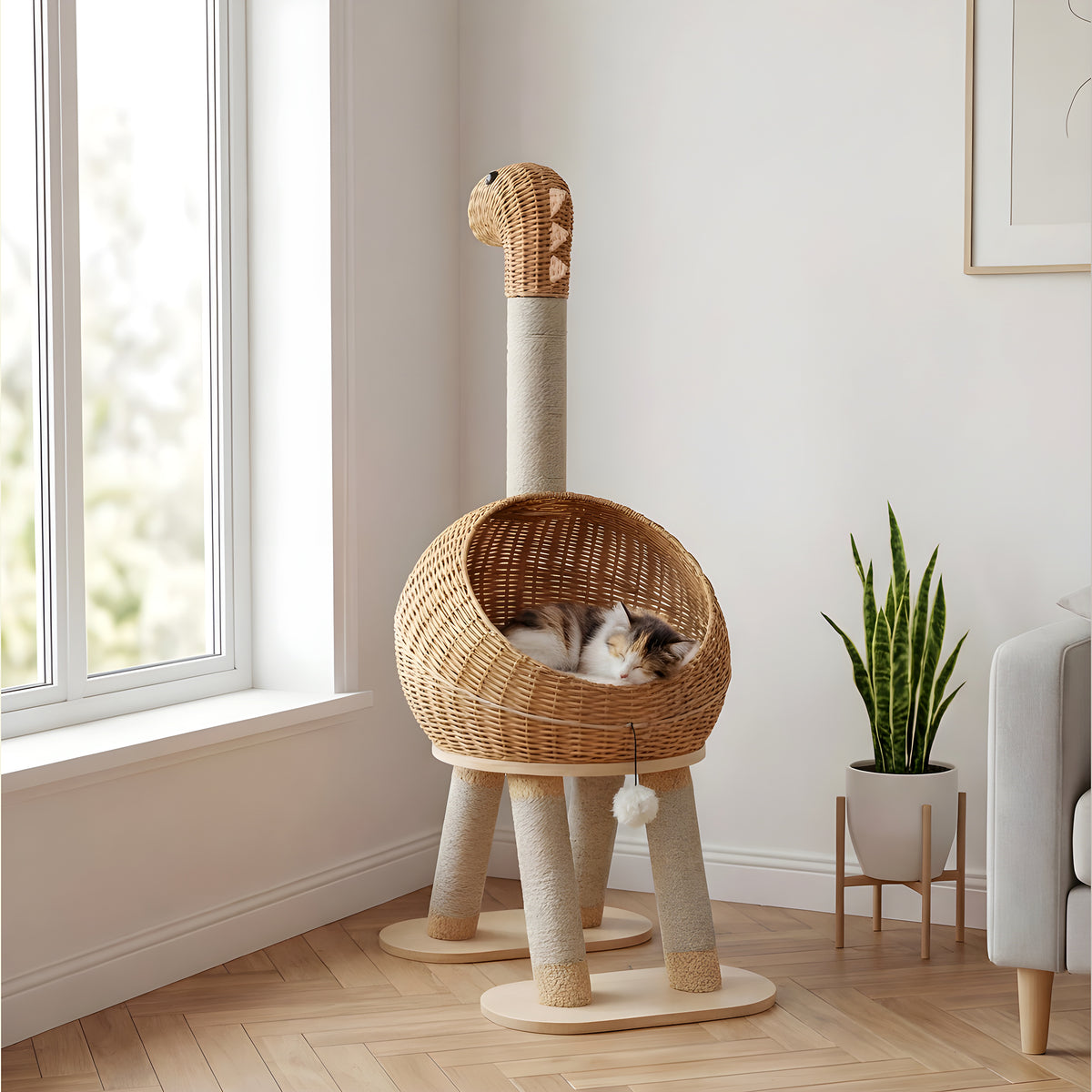 Arbre à chat dinosaure 116 cm