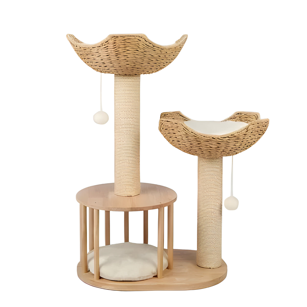 Arbre à chat en bois 3 niveaux