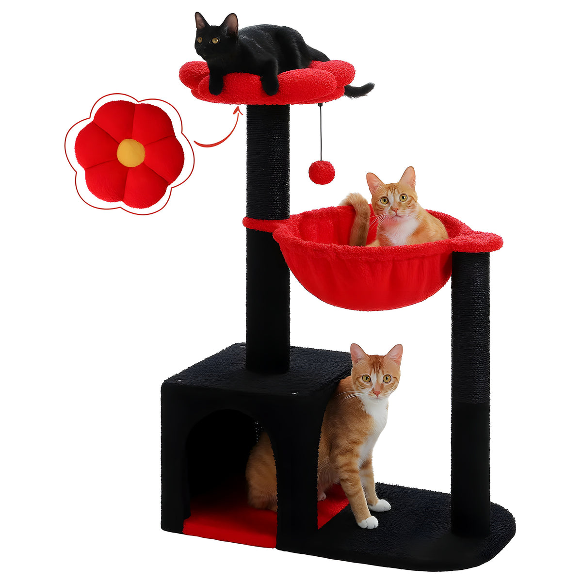 Arbre à chat fleur compact