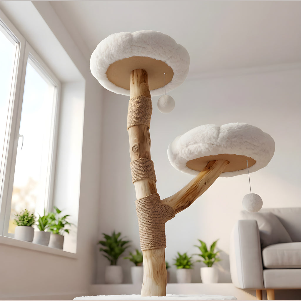 Arbre à chat fleuri 92 cm