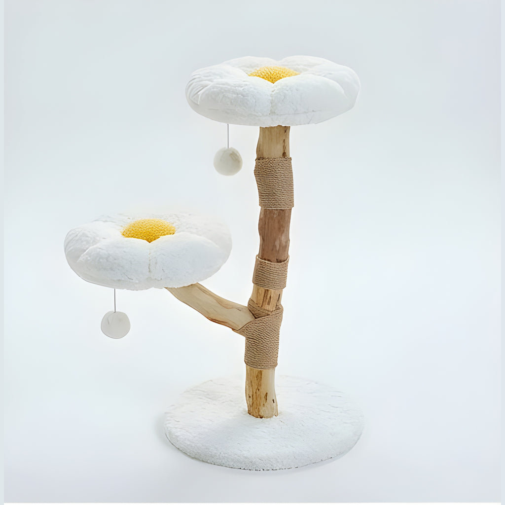 Arbre à chat fleuri 92 cm