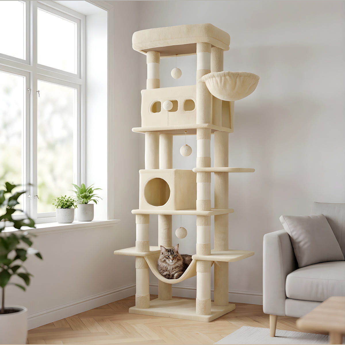 Arbre à chat Maine Coon 170 cm
