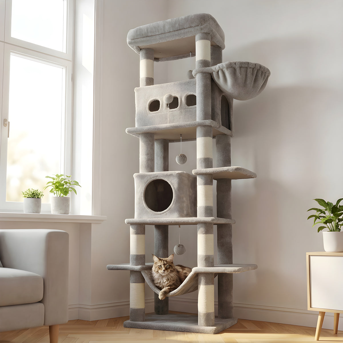 Arbre à chat Maine Coon 170 cm