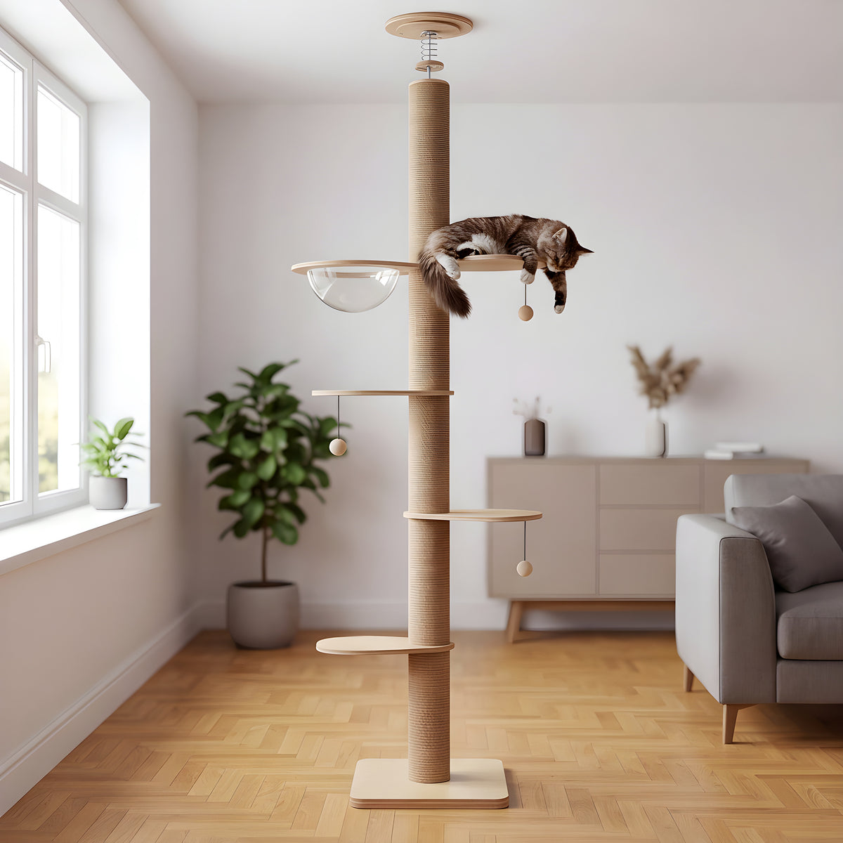 Arbre à chat sol-plafond 200-261 cm